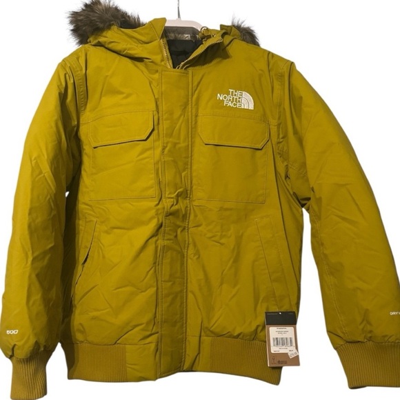 The North Face Bomber Coat New With Tags Gold Color Size Large - Picture 6 of 7